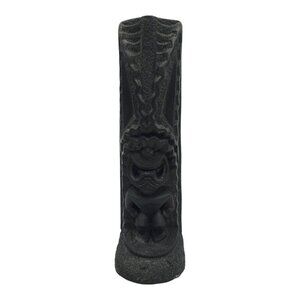 Vintage Coco Joe Tiki God 247 Akua Lono Lava Rock 7.75" Statue Hawaiian Souvenir